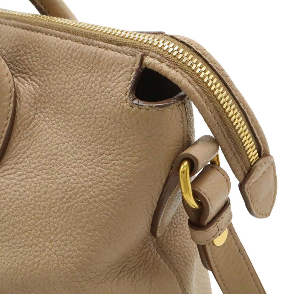 PRADA Cream Leather Shoulder Bag - Picture 8 of 10